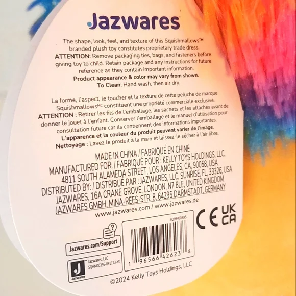 ❤️ LEONARD 🦁 Rainbow Lion HugMee Valentines 2024 Original Squishmallow ☆》NWT《☆ - Picture 7 of 8